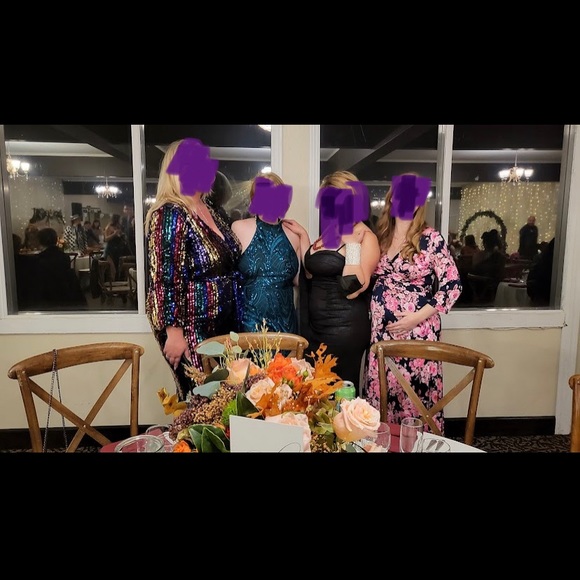 ASOS Maternity Maxi Neon and Pink Wrap Dress - Picture 7 of 7